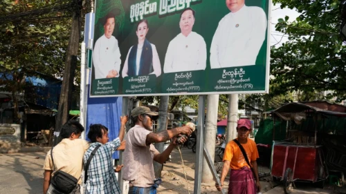 ミャンマーの総選挙が終了しました。 缅甸大选结束
